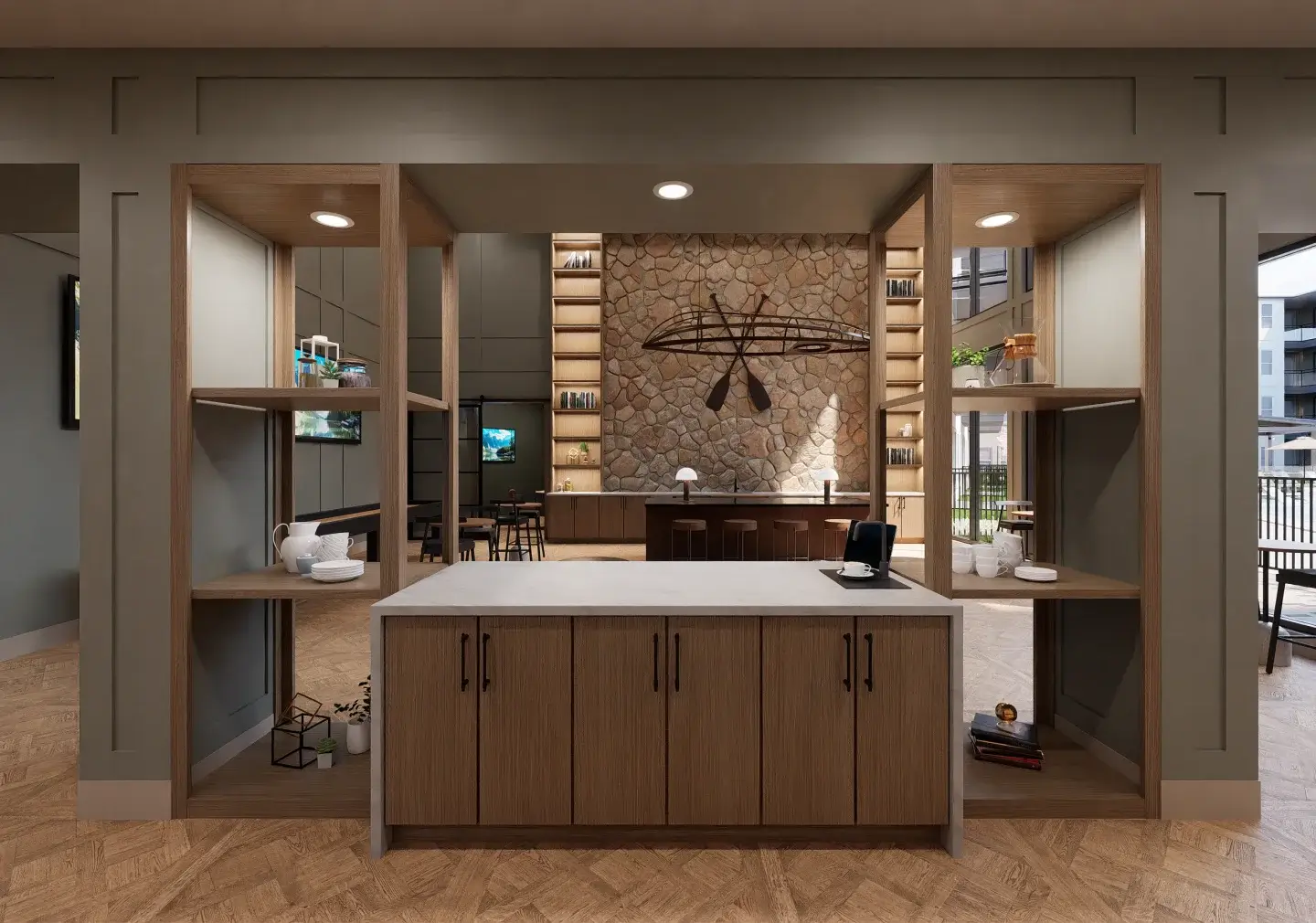 the hayden dallas texas apartments clubroom coffee bar dynamic