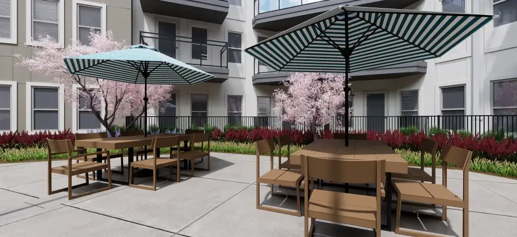 courtyard tables dynamic