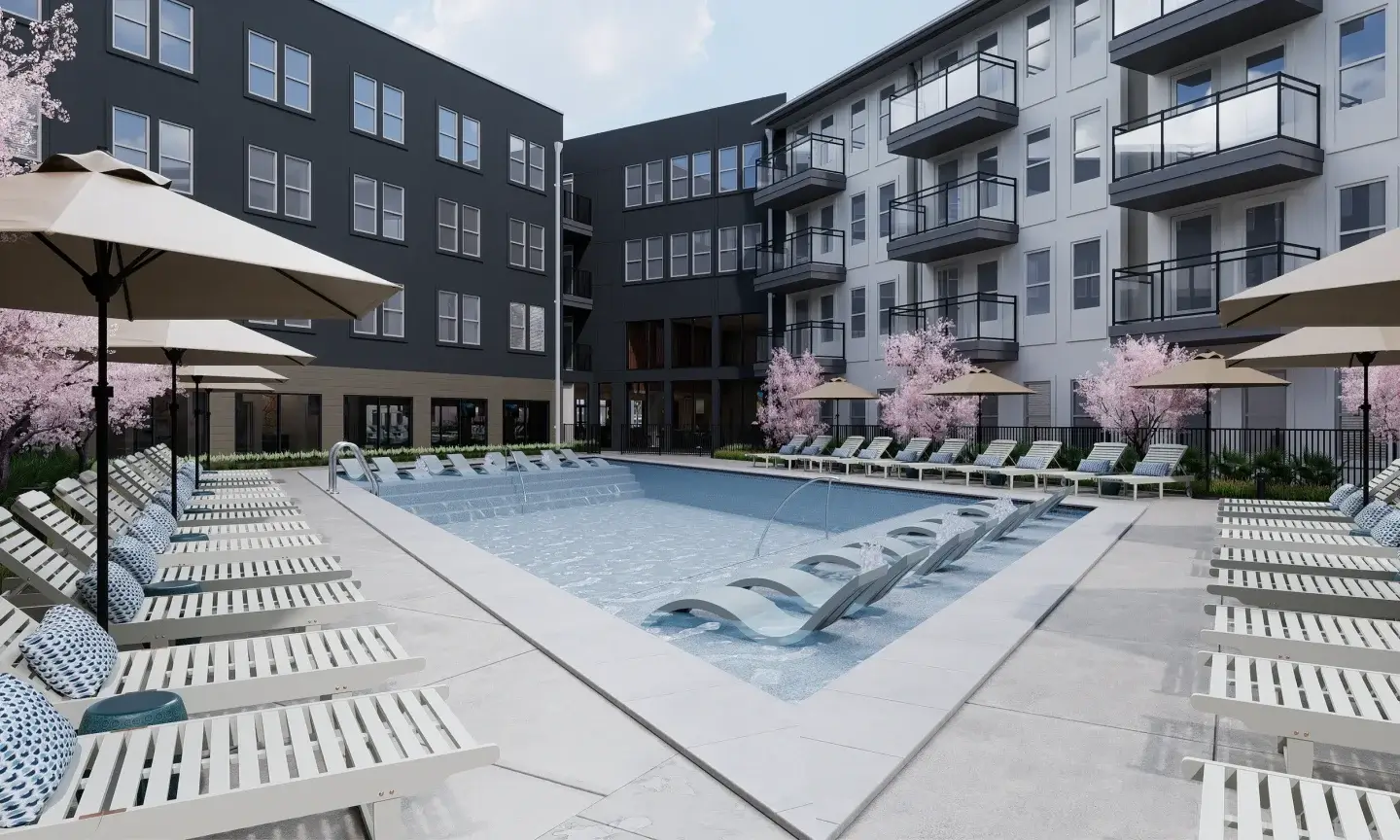 dallas apartments pool courtyard overall 2 dynamic